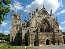 Exeter, die Kathedrale Exeter, die Kathedrale