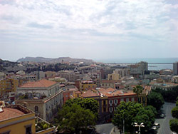 die Stadt Cagliari, Sardinien